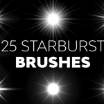 25只灯光星光光效PS笔刷