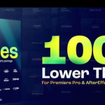 100组文字标题字幕条动画PR预设