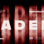 【PSD模板】褪色文本标识拉伸模糊背景特效