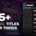 PR脚本-550+现代商务婚礼文字标题动画 Titles and Lower Thirds Pack