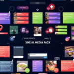 PR模板-社交网络媒体评论标注弹窗介绍图形动画 Social Media Pack