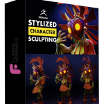 ZBrush教程-个性化Zbrush中的风格化人物角色雕刻建模教程-中英字幕