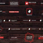 FCPX插件-33个现代迷你文字标题字幕条动画