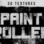 【PNG素材】30张油漆滚筒叠加纹理复古影印故障特效