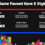 【字体】90年代街机电玩复古游戏像素化传单海报设计英文字体