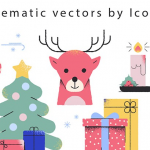 卡通圣诞节图标矢量素材