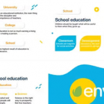 FCPX插件-10组时尚图形校园场景图文展示动画 School Slideshow