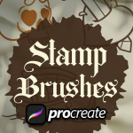 【Ipad笔刷】10个适用于Ipad绘画的复古纹身手绘图案Procreate笔刷