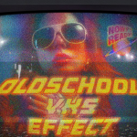 【PSD模板】复古VHS屏幕显示故障噪点颗粒扭曲纹理特效