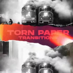 达芬奇模板-创意纸张撕裂转场过渡预设