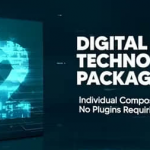 AE模板-未来科技感数字信息技术创意展示动画