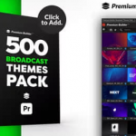 PR脚本-500种抽象彩色渐变图形箭头线条背景栏目包装动画预设