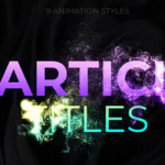 达芬奇模板-粒子溶解消散文字标题动画 Particle Dissolve Titles