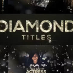 AE模板-钻石闪耀发光标题图文展示动画 Diamond Titles