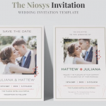 婚礼请柬矢量素材