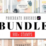 【Procreate笔刷】930款水彩艺术画手绘背景纹理