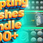 600组雕刻笔刷Blender预设