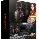 3dsmax与SP游戏道具资产模型与贴图视频教程-中英字幕