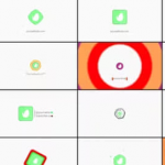 达芬奇-18组简洁图形LOGO标志开场小片头动画