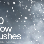 100个雪花Photoshop画笔