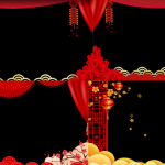 100个龙年拜年透明边框png