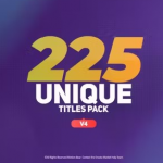 【AE模板】225组现代简洁优雅文字标题字幕条动画
