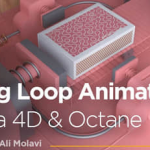 C4D教程-三维场景动态图形循环动画制作