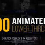 AE模板-100种现代独特文字标题字幕条动画