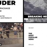 FCPX插件-55个社交媒体电视广播频道文字标题字幕条开场过渡动画