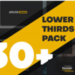 FCPX插件-30个现代流行简约字幕条标题动画预设