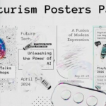 赛博朋克抽象元素竖屏海报动画AE模板