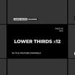 FCPX-5个社交媒体电视广播频道文字标题字幕条开场模板