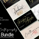 21款现代书法英文字体包合集