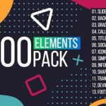 【PR模板】1000种网络媒体商务信息数据文字标题背景图形转场运动包装动画