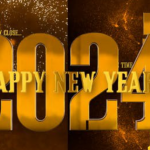 金色粒子烟花倒计时片头AE模板