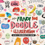 105款趣味卡通可爱花式涂鸦手绘花式字体