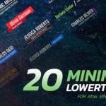 PR模板-20个现代时尚简洁迷你文字标题字幕条动画