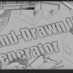 一键生成卡通手绘线条Blender插件 Hand Drawn Line Generator V2.4