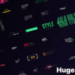 PR模板-218组现代时尚创意文字标题字幕条动画包