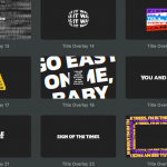 【FCPX插件】30种时尚创意满屏文字标题运动叠加效果动画