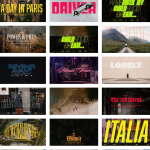 25款时尚大气电影海报宣传文字标题PR模板