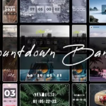 【AE模板】24组时尚创意数字翻页时钟倒计时动画