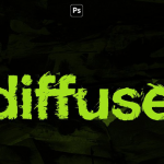 【PSD模板】漫反射文本图形破损失真效果