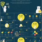 晚安插画主题PPT模板