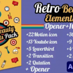 PR模板脚本-美妆博主视频栏目图形包装动画预设