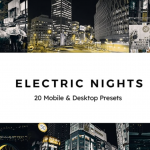 【调色预设】20款城市电流灯光夜景蓝黄色外观摄影调色预设