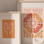 【矢量素材】1160+ 复古波西米亚风格抽象迷幻海报图案艺术纹理