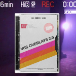 【视频素材】57个复古录像带故障噪点刮痕动画视频叠加素材