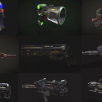 武器狙击步枪枪支建模贴图渲染教程-中英字幕