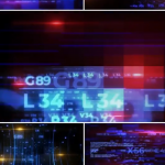 PR模板-科技线条数字代码粒子光效元素背景动画